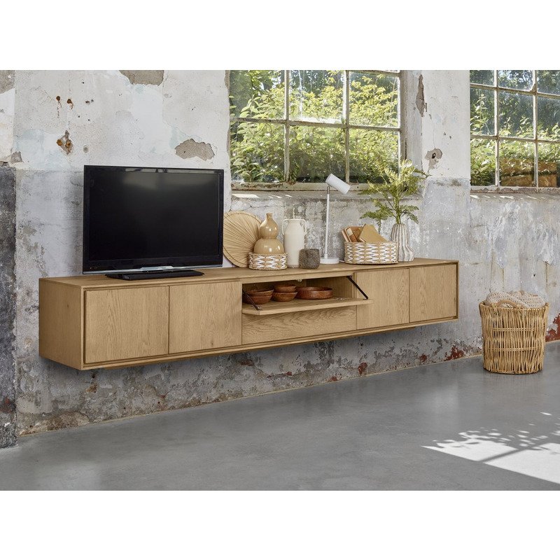 TV-meubel Belvio light oak fineer