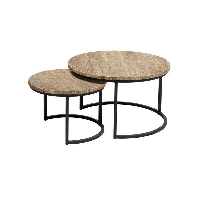 Salontafel set van 2 Lunata Mango