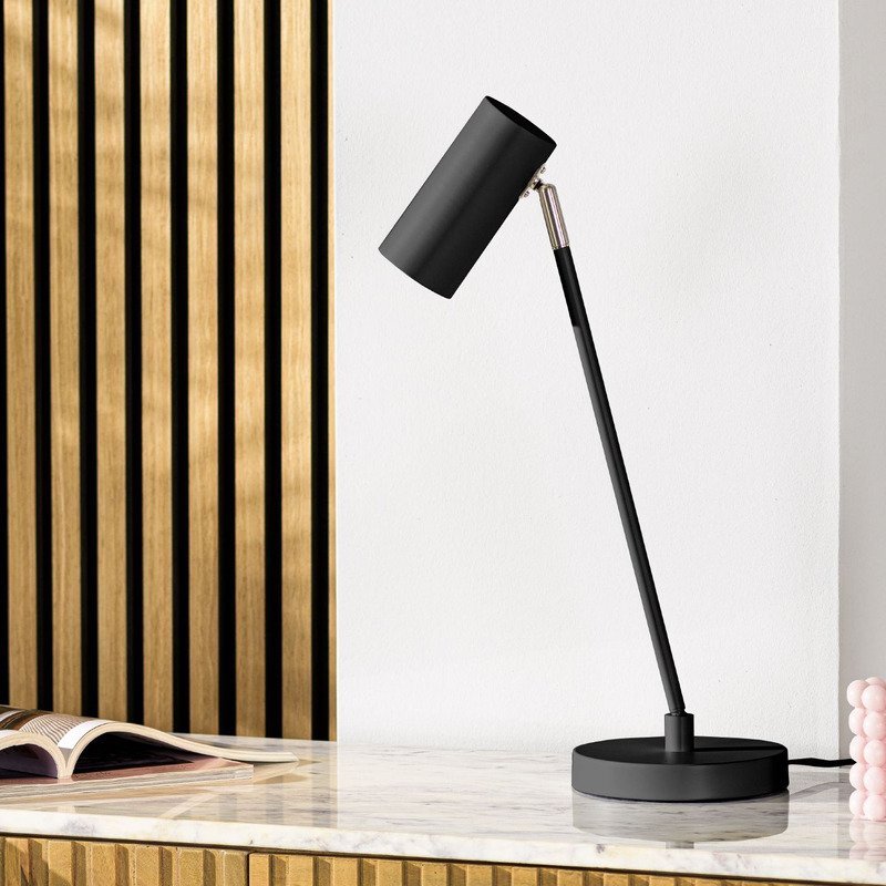 Tafellamp Mirare zwart metaal 1-spots