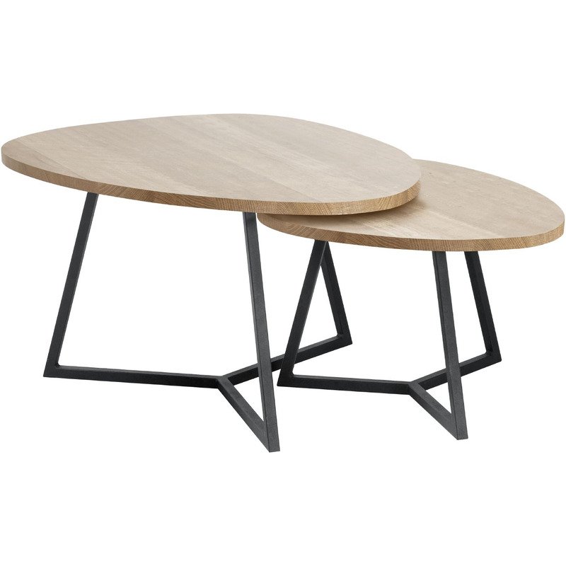 Salontafel Locarnio 2 delig fresh oak 