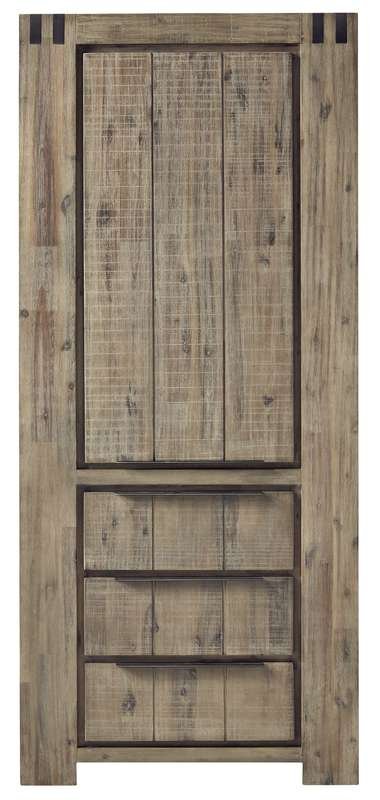 Boekenkast Bassano 200 x 88 rough warm grey