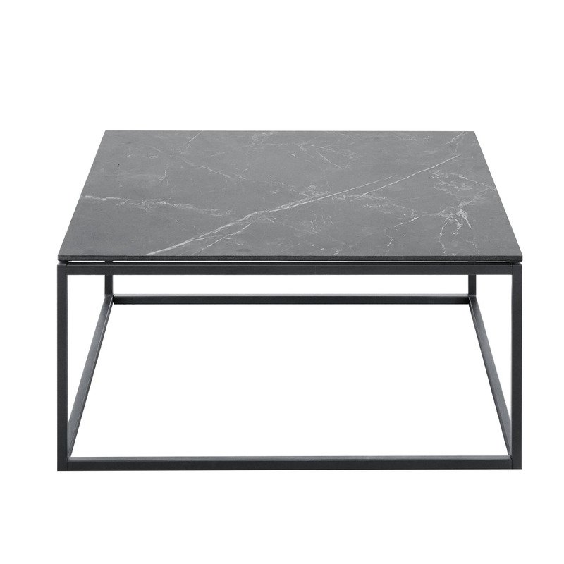 Salontafel Lineto zwart keramiek 85x85 cm