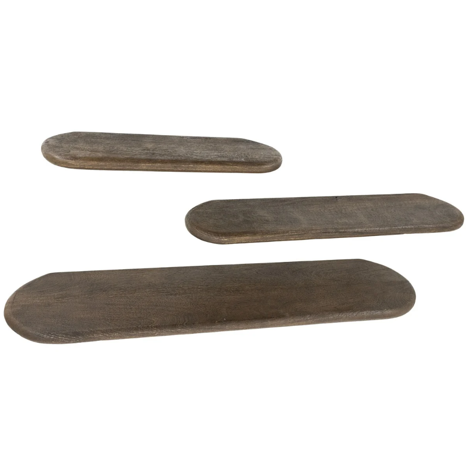Wandplank Trebbe 100 cm bruin 