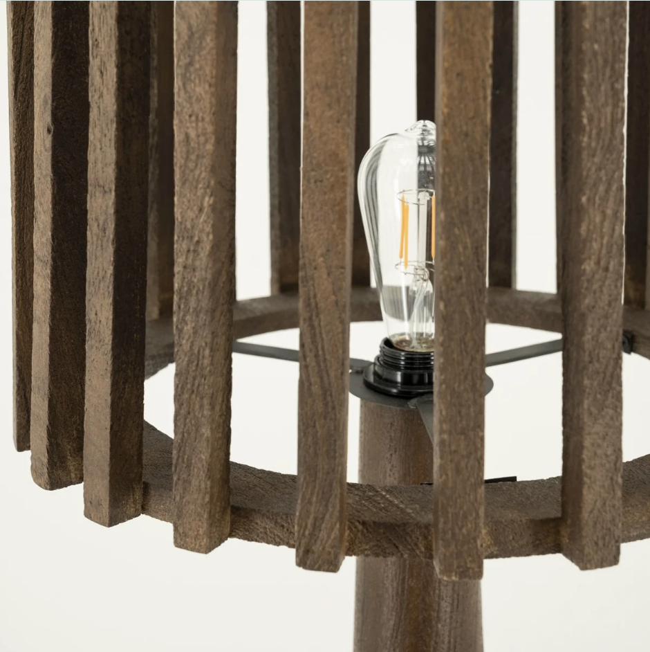 Vloerlamp Geuwen bruin