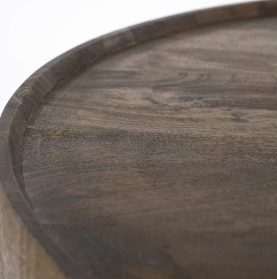 Salontafel Zavion groot mangohout Ø 80 cm