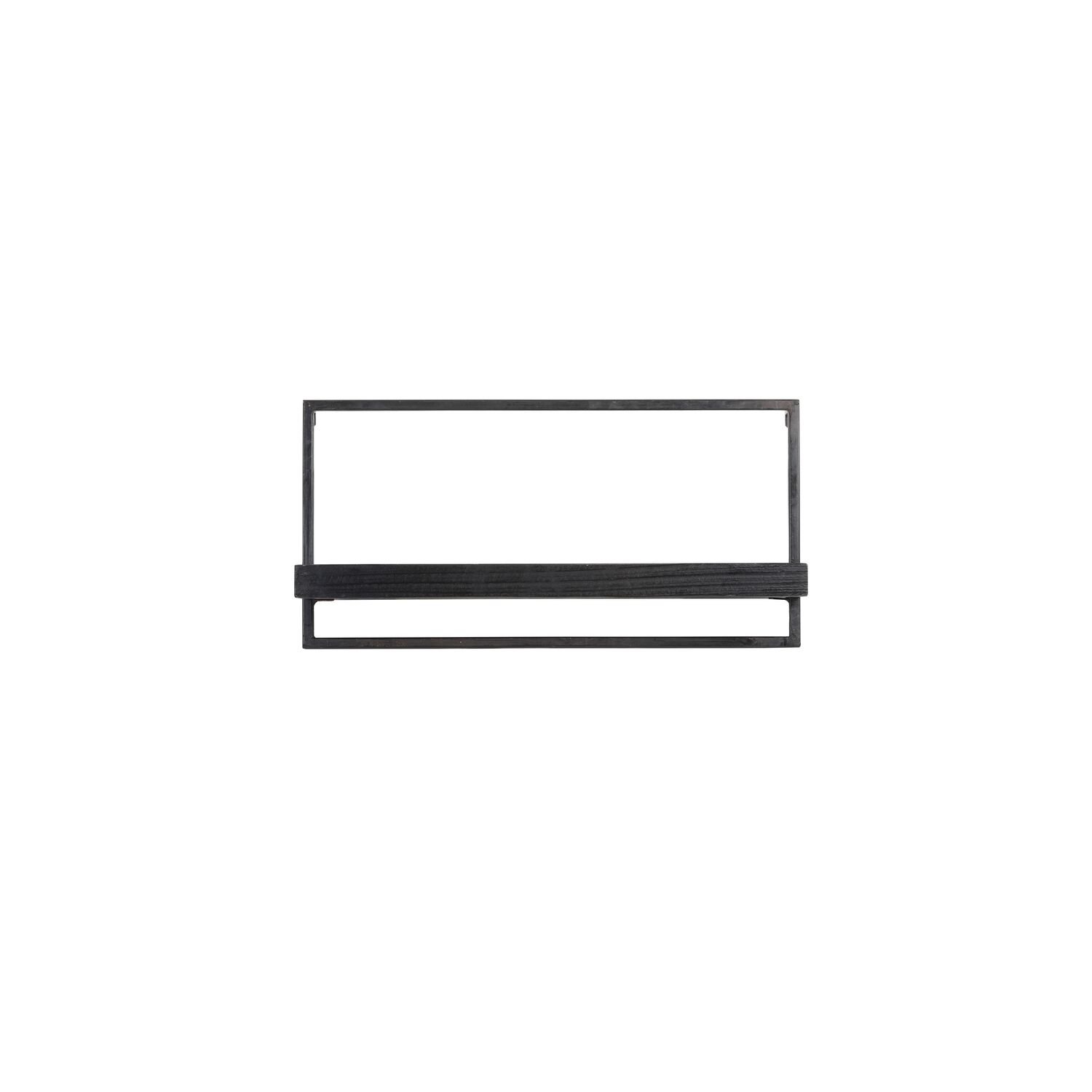Wandplank Pardal hout zwart 60 cm