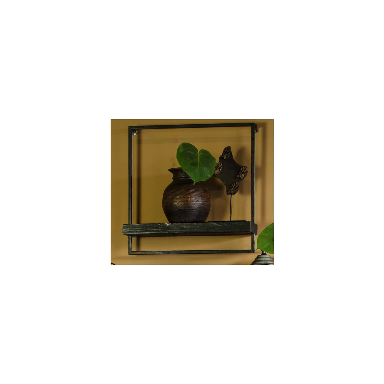 Wandplank Pardal hout zwart 50 cm