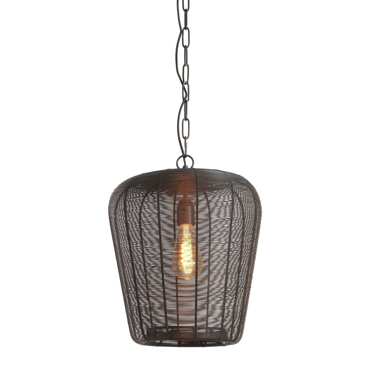Hanglamp Barzio mat zwart Ø31