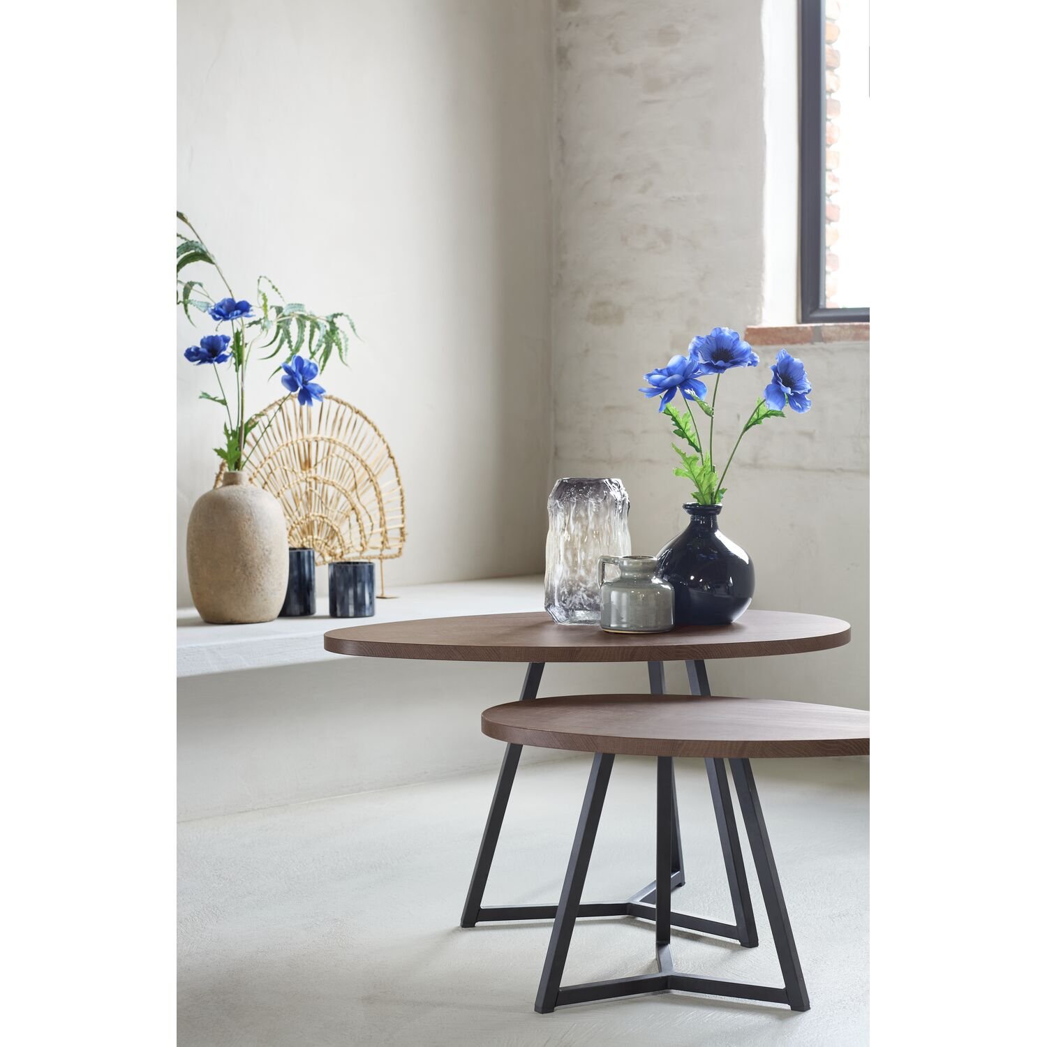 Salontafel Locarnio set van 2 dark mango