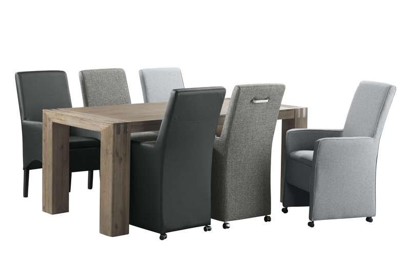 Eettafel Bassano 220 x 100 warm grey