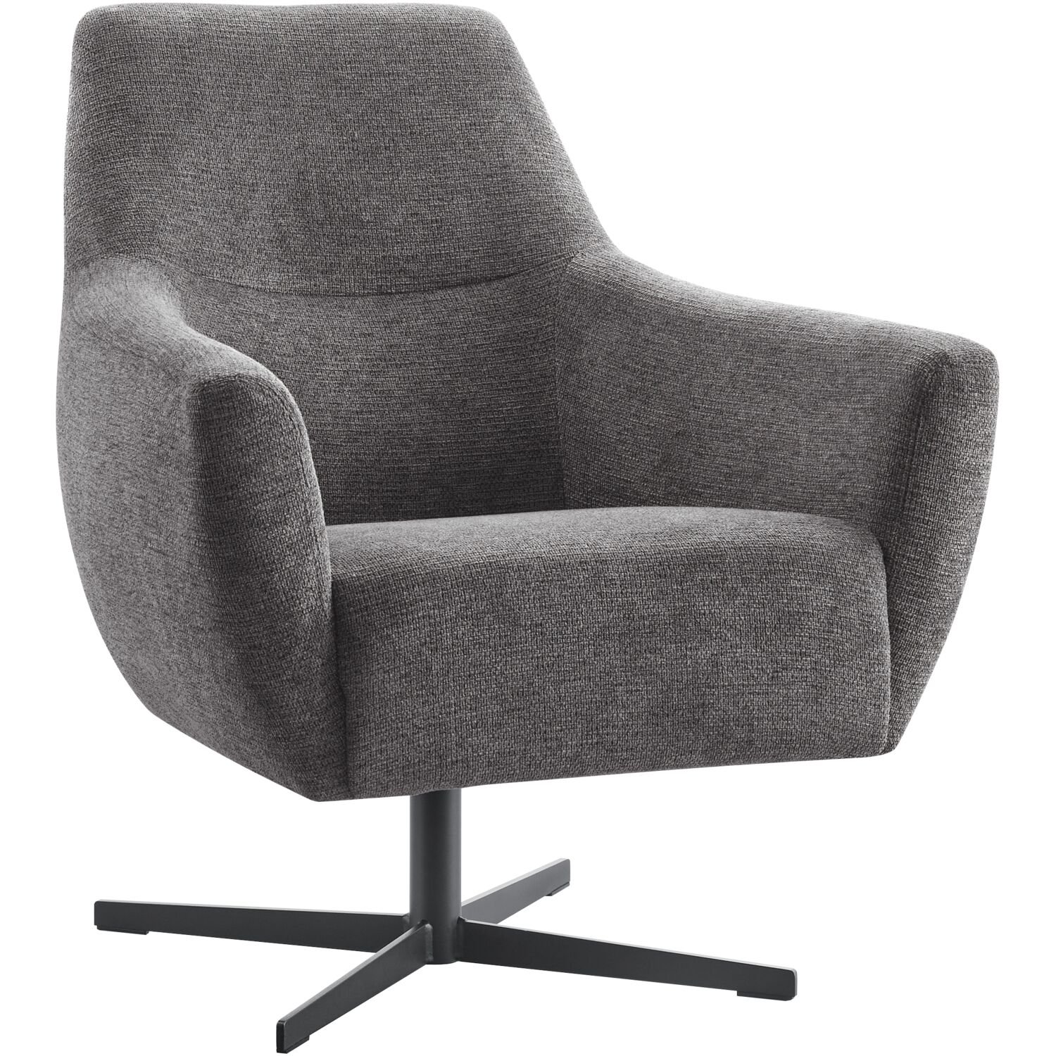 Draaifauteuil Gudo stof mito onyx