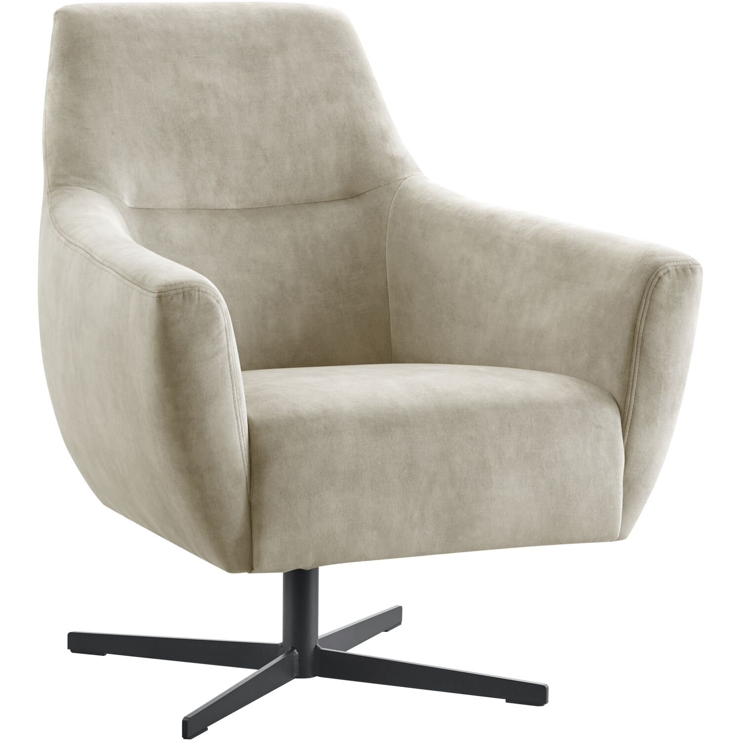Draaifauteuil Gudo stof adore clay