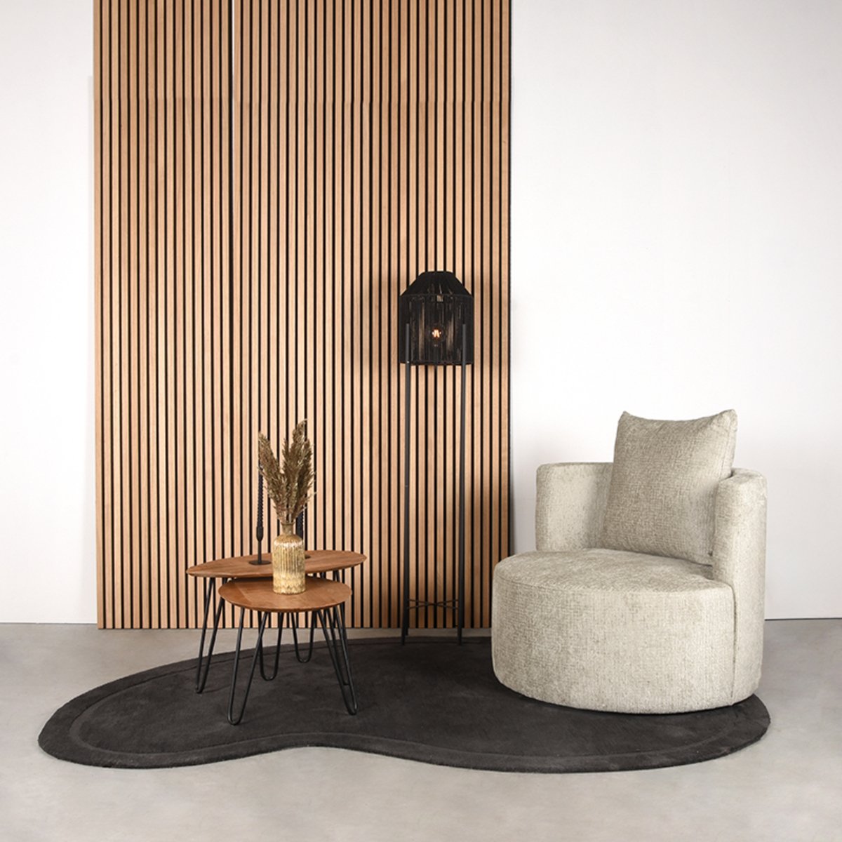 Fauteuil Evy Beige