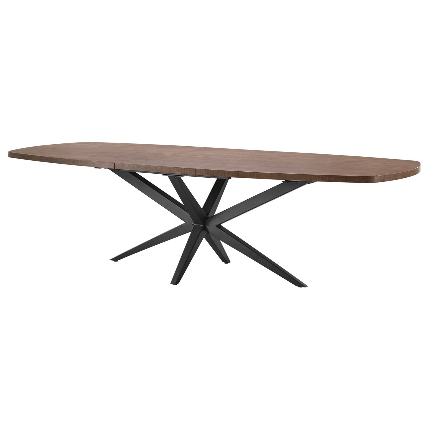 Eettafel Mascaro deens ovaal uitschuifbaar 200 tot (260)x102 dark mango