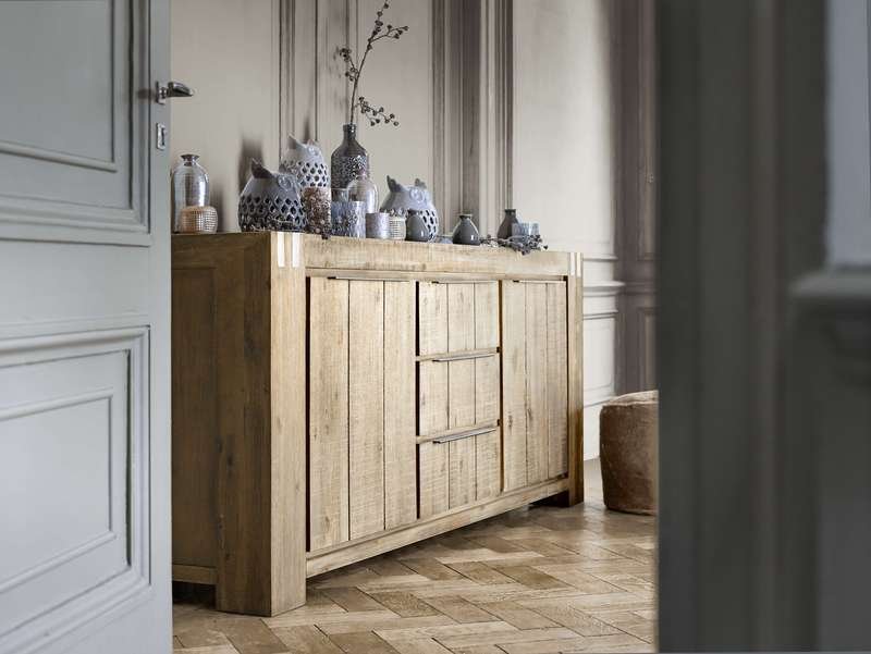 Dressoir Bassano 200 x 86 rough warm grey