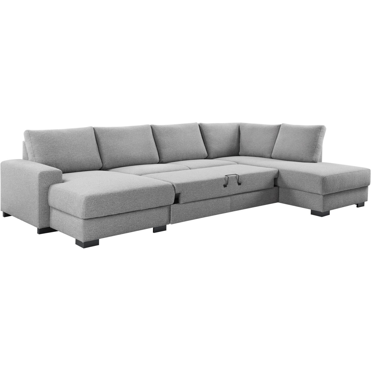 Hoekbank Florance Polyetherschuim, Lodge steel
