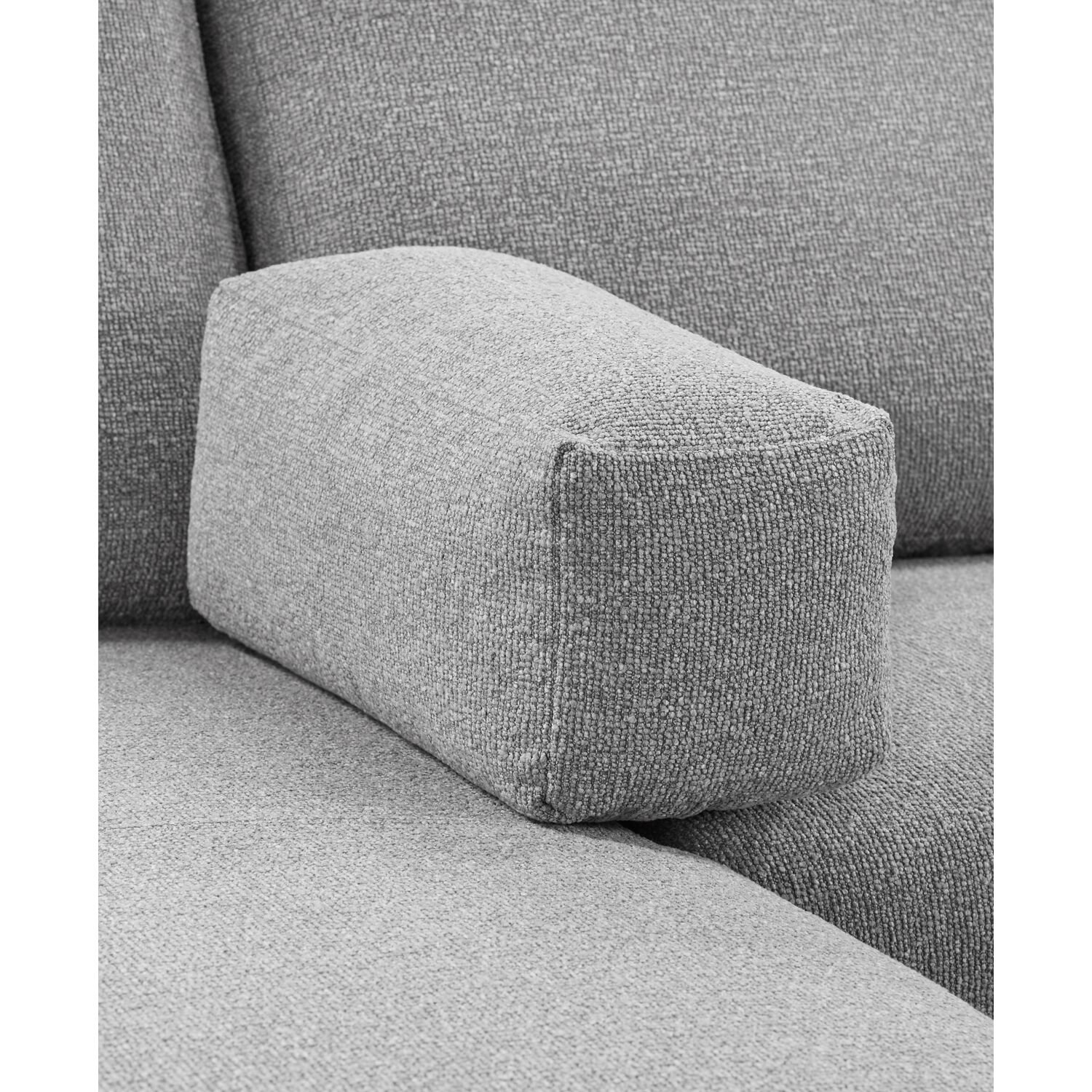 Hoekbank Florance Polyetherschuim, Lodge steel
