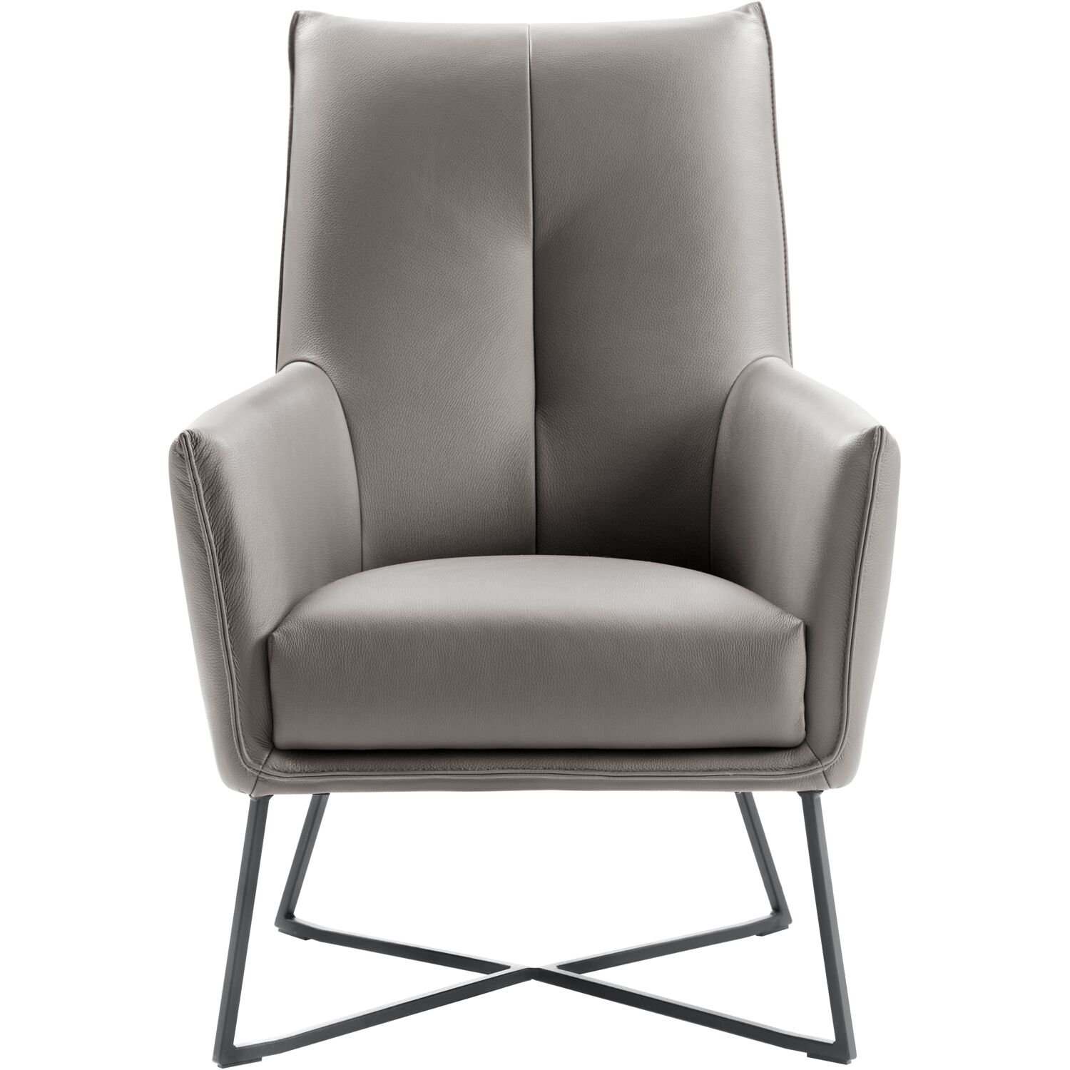 Fauteuil Dono Leder toledo antraciet