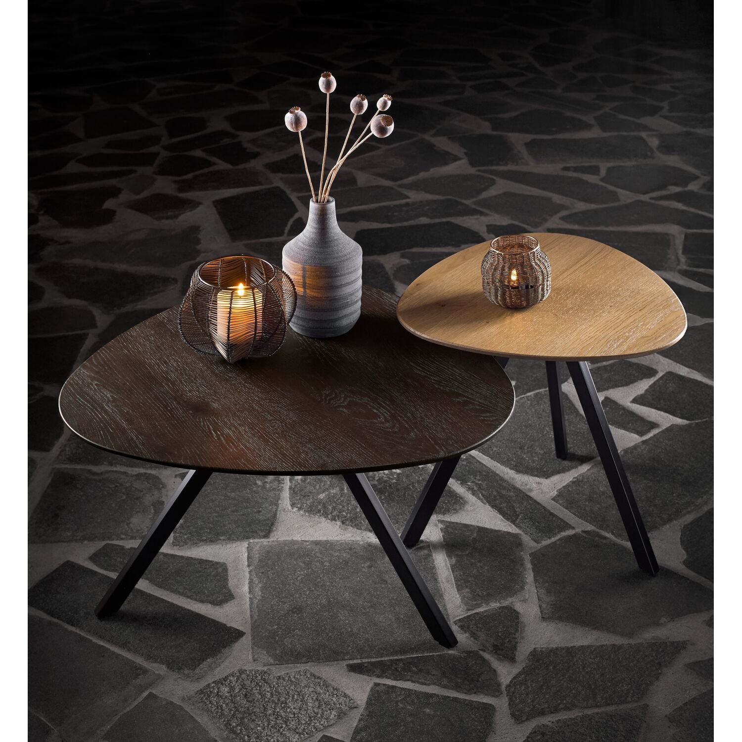Salontafel Tavolo 70 x 70 dark roast