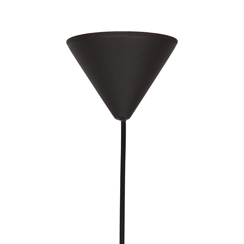 Hanglamp Twist zwart vlas, 30x120 cm