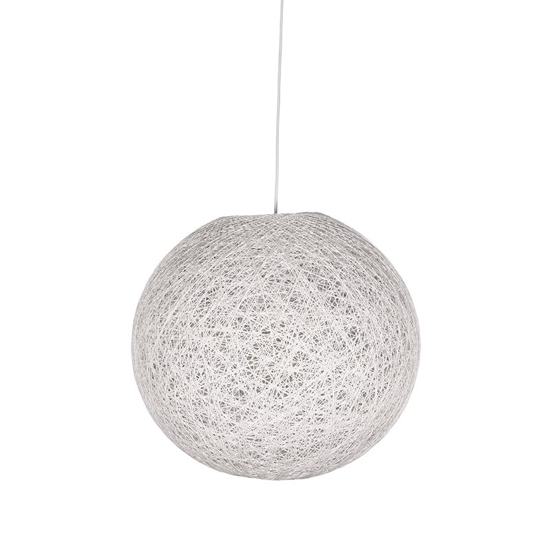 Hanglamp Twist wit vlas, 30x120 cm