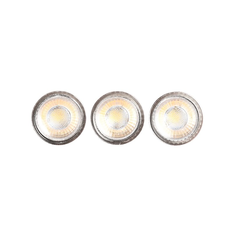 Led Spots GU10 (3 stuks) daglicht glas, 5x5,3 cm