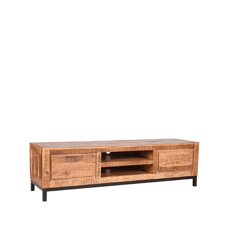Tv-meubel Ghent rough mangohout, 160x45x45 cm