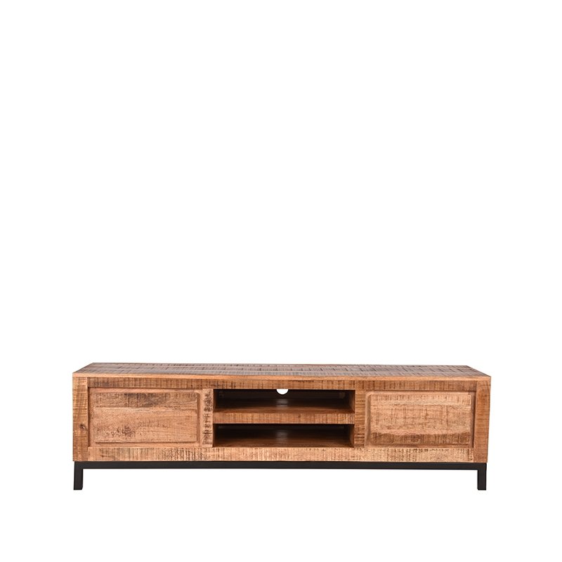 Tv-meubel Ghent rough mangohout, 160x45x45 cm
