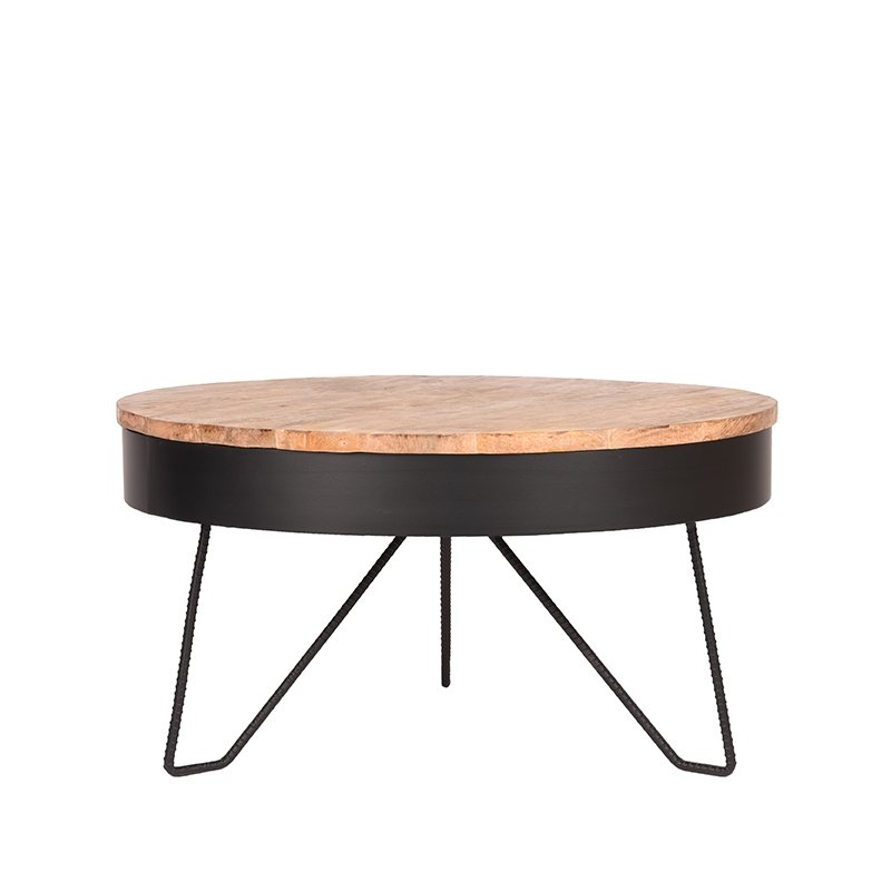 Salontafel Saran naturel mangohout, 80 cm