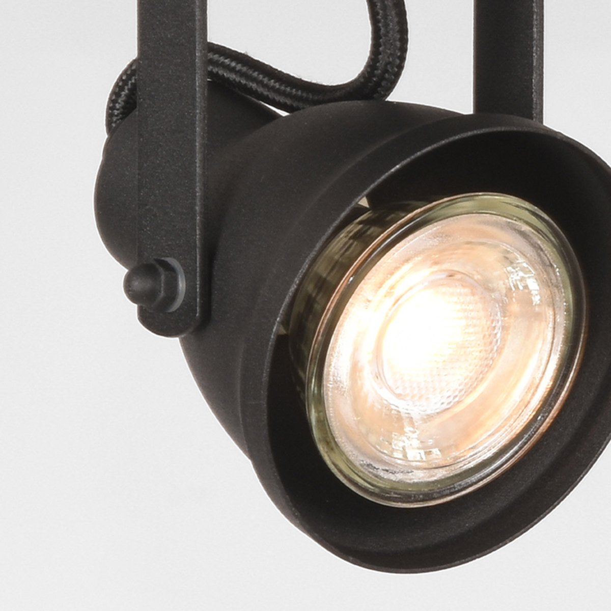 Led Spot Max (2-lichts) zwart metaal, 30x9x16 cm
