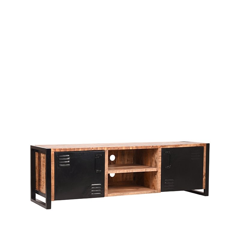 Tv-meubel Brussels rough mangohout, 160x45x50 cm