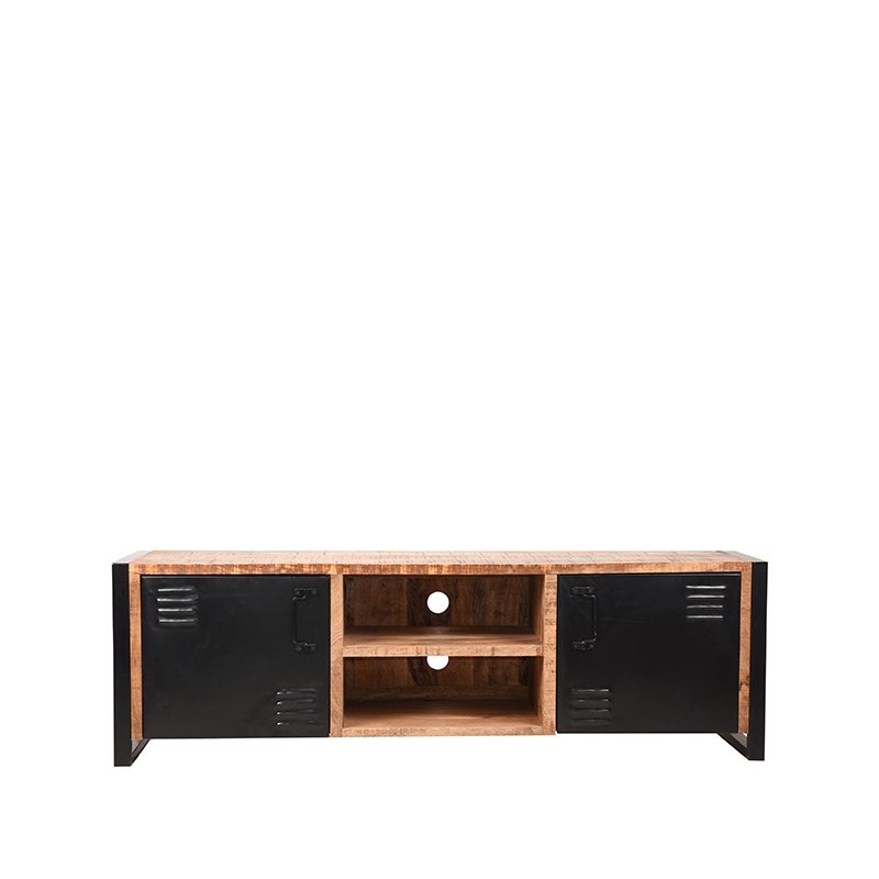 Tv-meubel Brussels rough mangohout, 160x45x50 cm