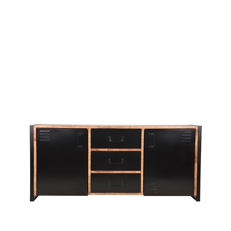 Dressoir Brussels rough mangohout, 190x45x85 cm