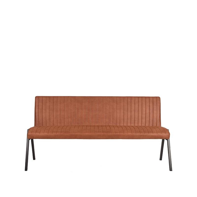 Eetkamerbank Matz cognac, 175 cm
