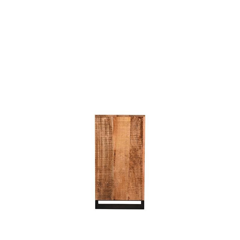 Dressoir Glasgow rough mangohout, 190x45x85 cm