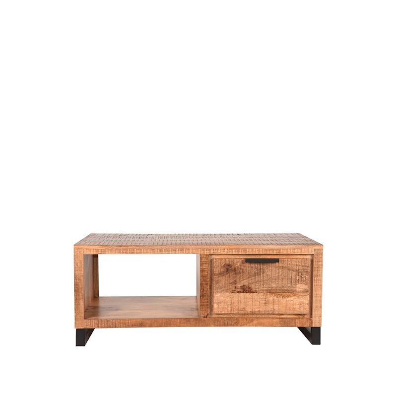 Salontafel Glasgow rough mangohout, 110x60 cm