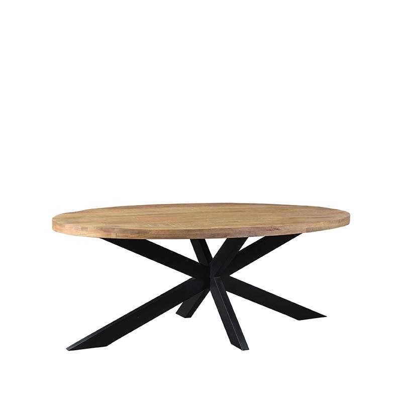 Eetkamertafel Zip rough mangohout, 210x100 cm