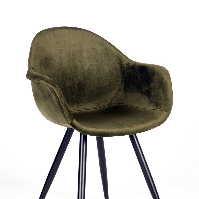 Eetkamerstoel Forli army green
