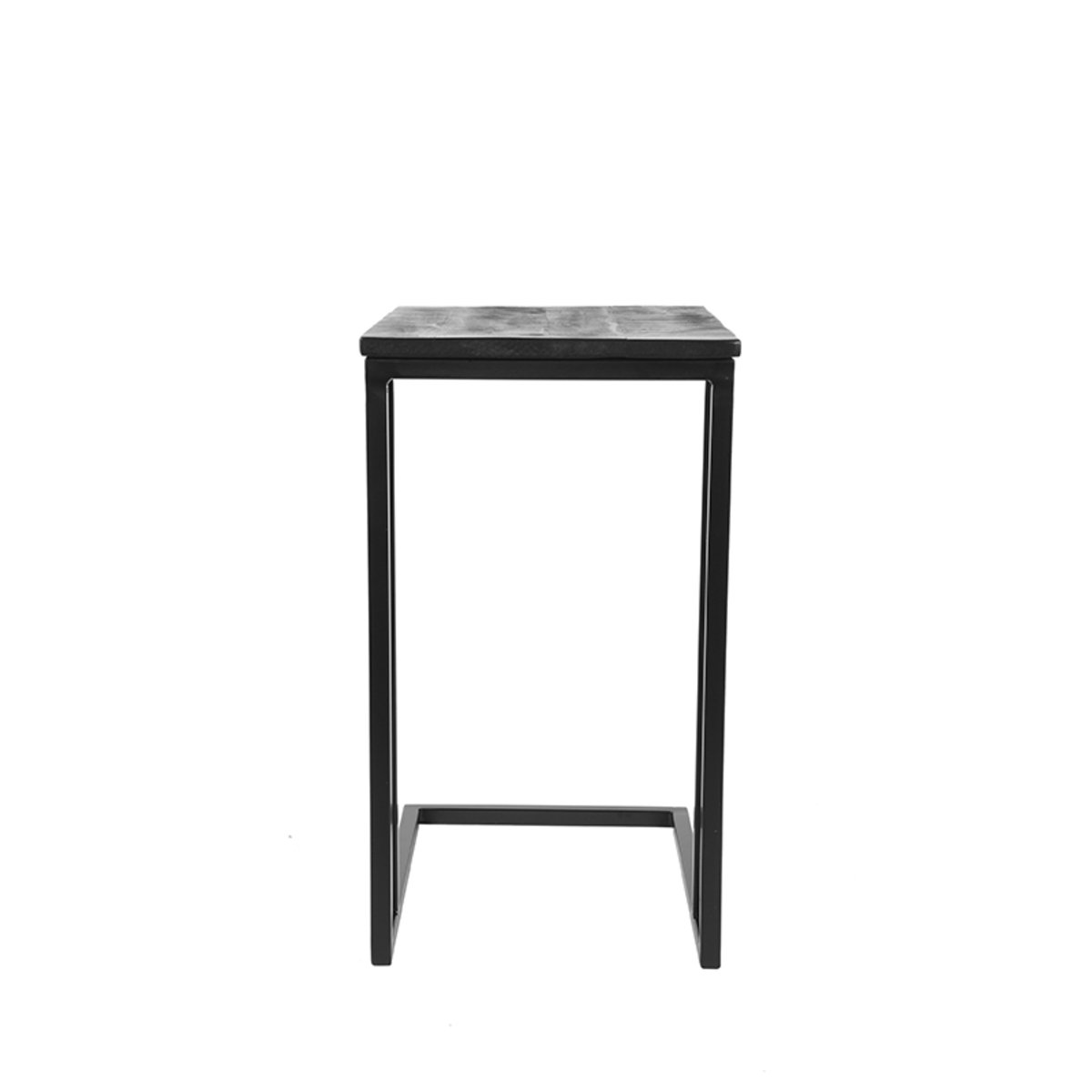 Bijzettafel Move zwart mangohout, 50x35x62 cm