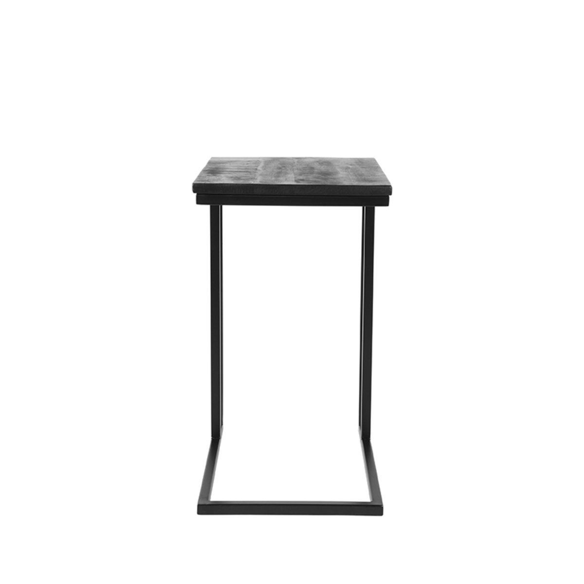 Bijzettafel Move zwart mangohout, 50x35x62 cm