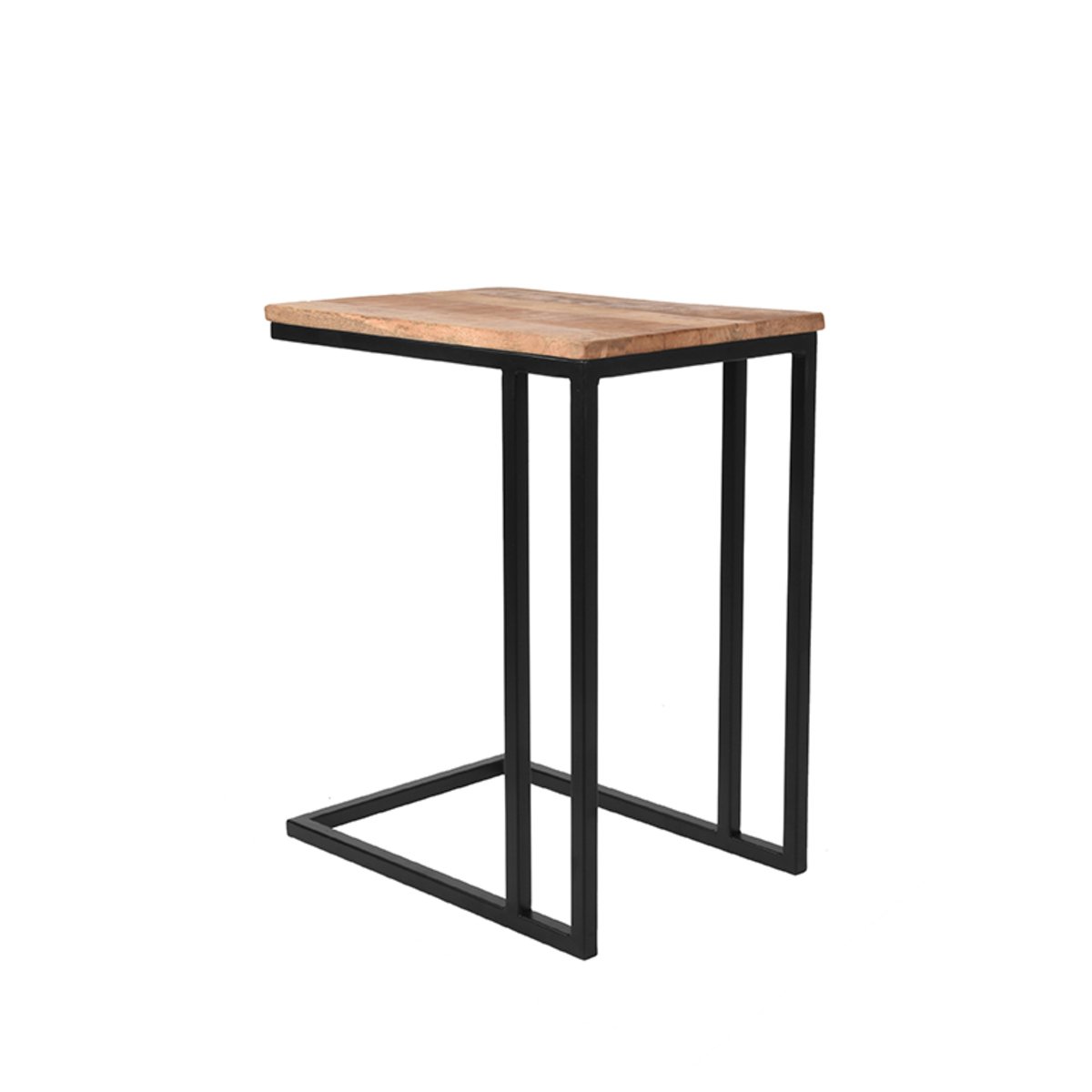 Laptoptafel Move rough mangohout, 50x35x62 cm
