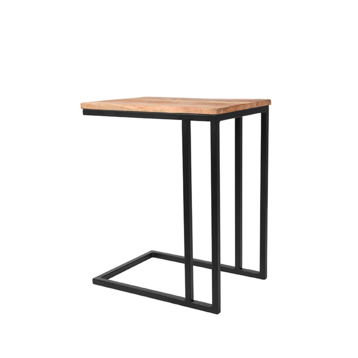 Laptoptafel Move rough mangohout, 50x35x62 cm