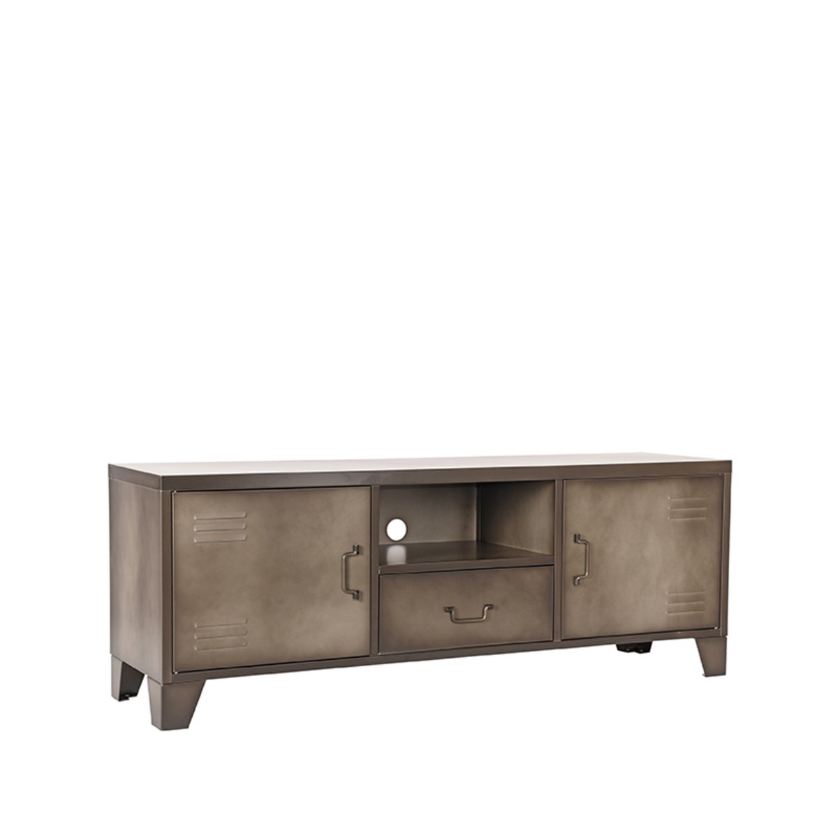 Tv-meubel Fence vintage metaal, 150x40x55 cm