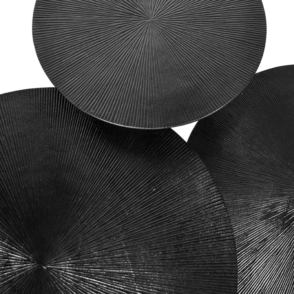 Salontafel Set Nobby zwart metaal, 60 cm