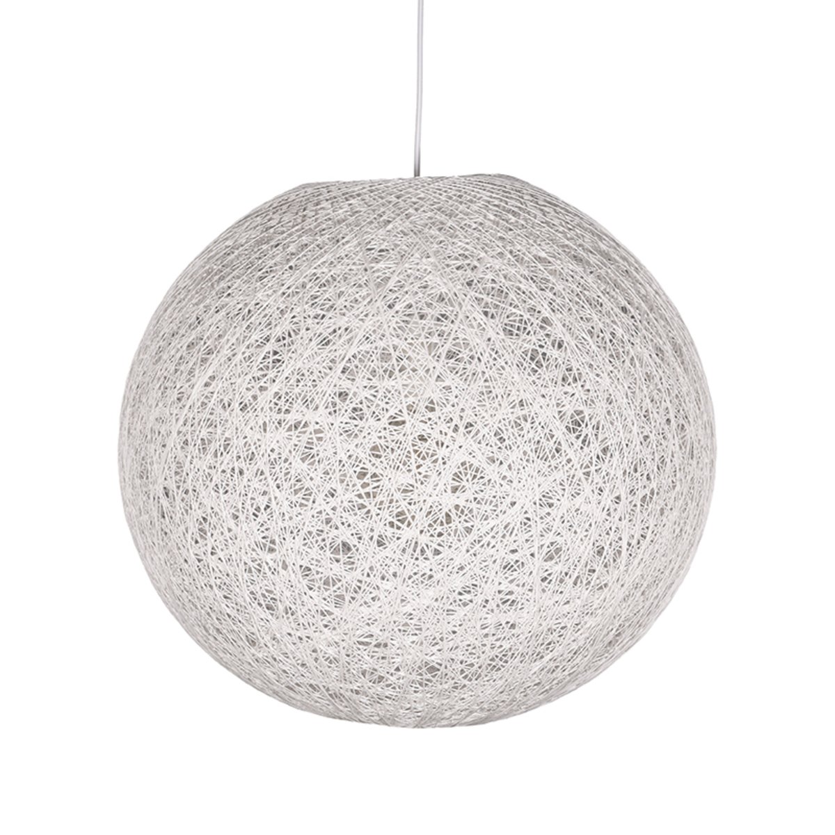 Hanglamp Twist wit vlas, 55x145 cm