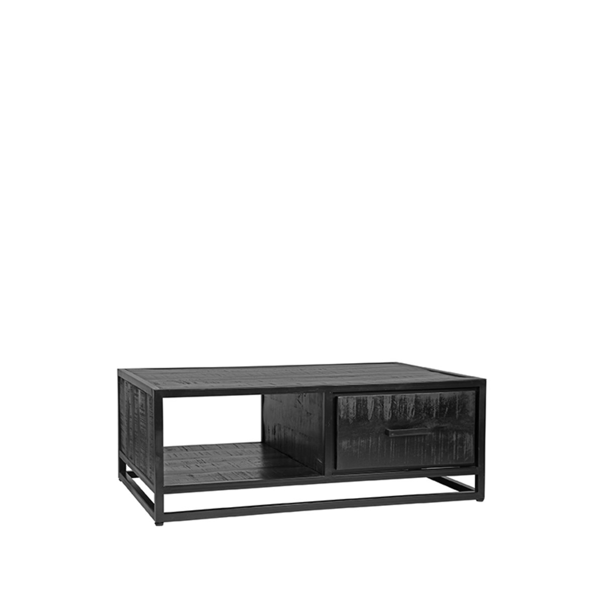 Salontafel Chili zwart mangohout, 110x70 cm
