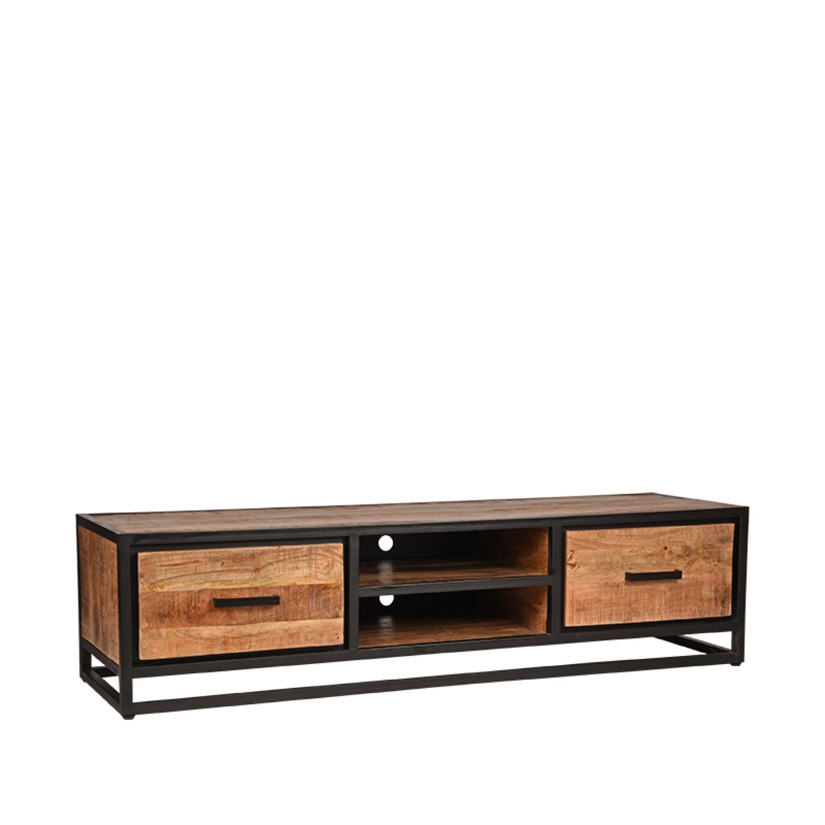 Tv-meubel Tampa rough mangohout, 160x45x40 cm