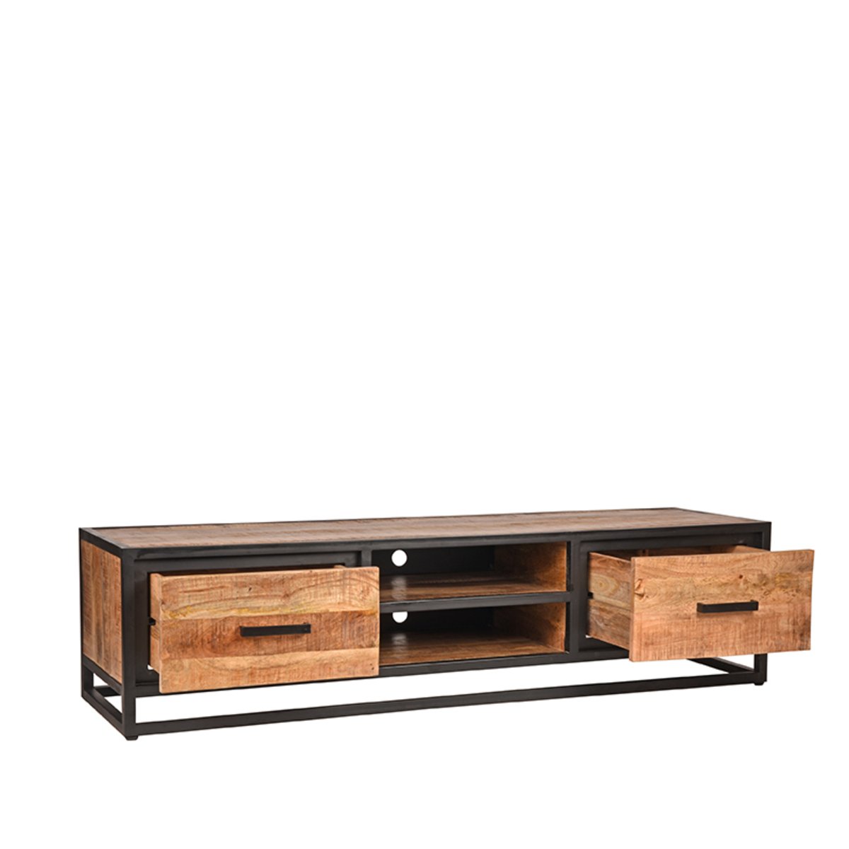 Tv-meubel Tampa rough mangohout, 160x45x40 cm