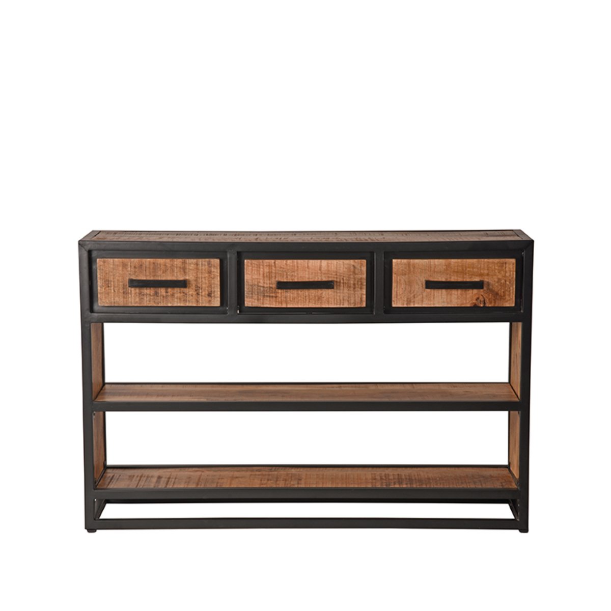 Sidetable Tampa rough mangohout, 115x30x75 cm