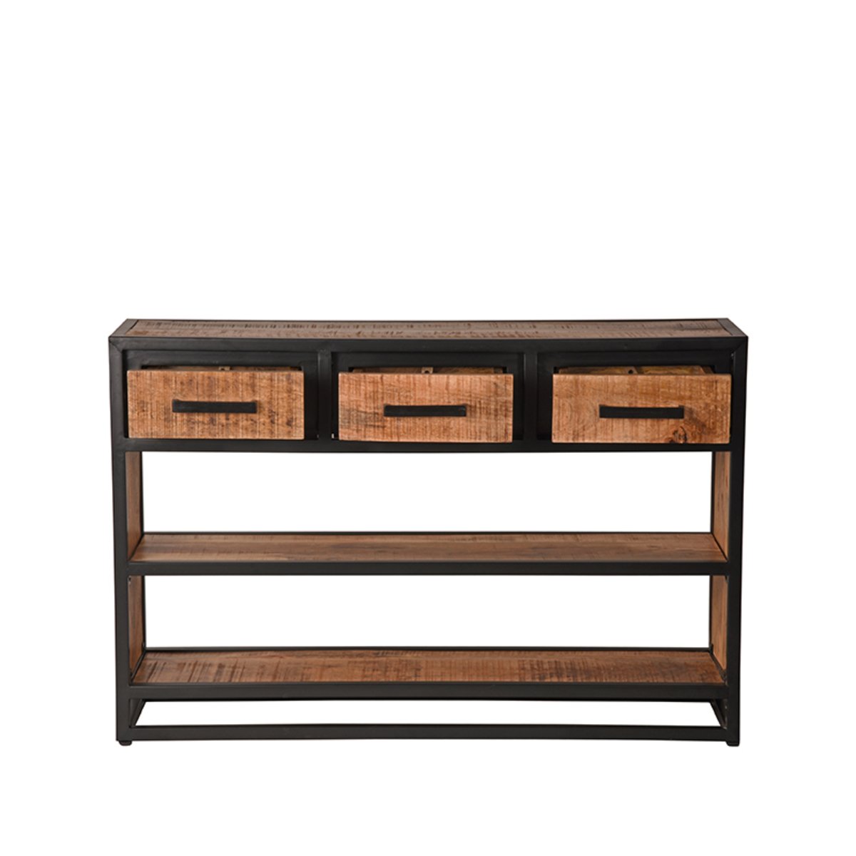 Sidetable Tampa rough mangohout, 115x30x75 cm